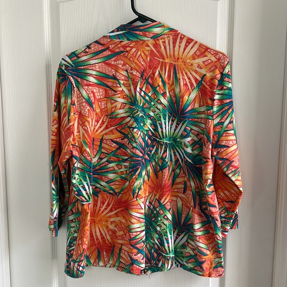 Ladies Tropical Zippered Jacket-XL - Picture 2 of 2